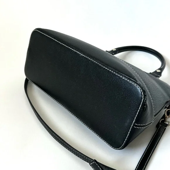 KATE SPADE NEW YORK Wellesley Leather Satchel Purse Crossbody/Black~Orig.$335! - Picture 13 of 17